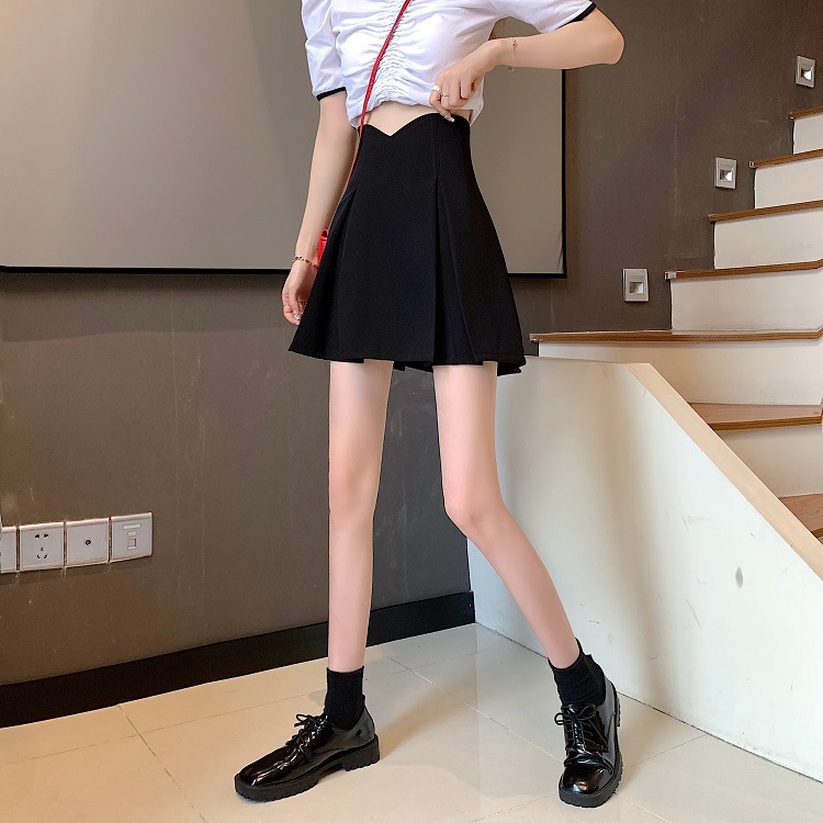Simple Comfortable All-match Pleated Skirt Women's Summer 2023 New High Waist Slimming Design Hot Girl Outer Wear Skirt