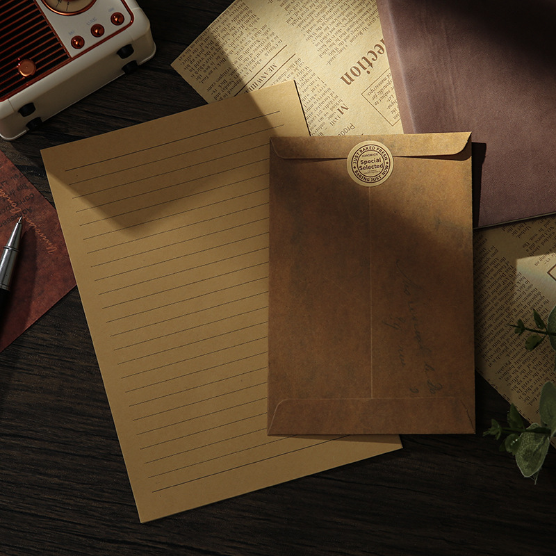 Picture of Retro envelope antique do old creative Kraft paper manufacturers envelope bag storage special paint envelope