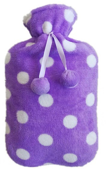 Picture of 2000ml hot water bag knitted cover large cloth cover water-filled hot water bag flannel bag super soft knitted insulation