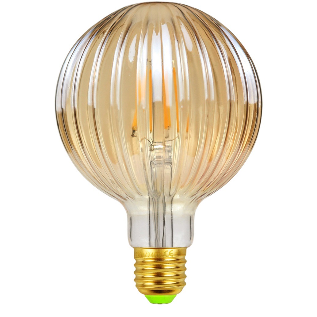 2022 new special-shaped lamp watermelon Golden transparent Home Hotel restaurant creative personality LED hard filament bulb