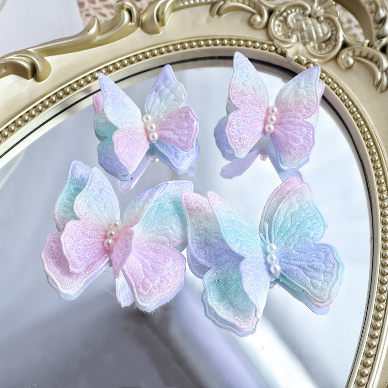 Picture of Butterfly Birthday Cake Insert Beautiful Mother's Day Cake Decoration Cake Insert Butterfly Cake Decoration