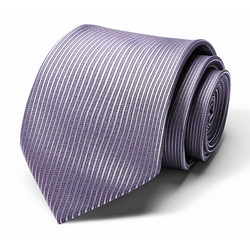 Picture of Tie spot tie polyester silk tie manufacturer 8cm business men's formal wear wedding studio tie
