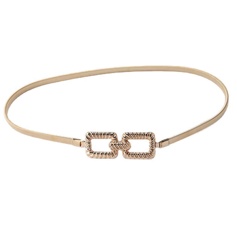 Picture of Metal Spring Belt for Women, Korean Style, Fashionable and Versatile, Dress, Shirt, Sweater, Elastic Waist Chain, Girdle