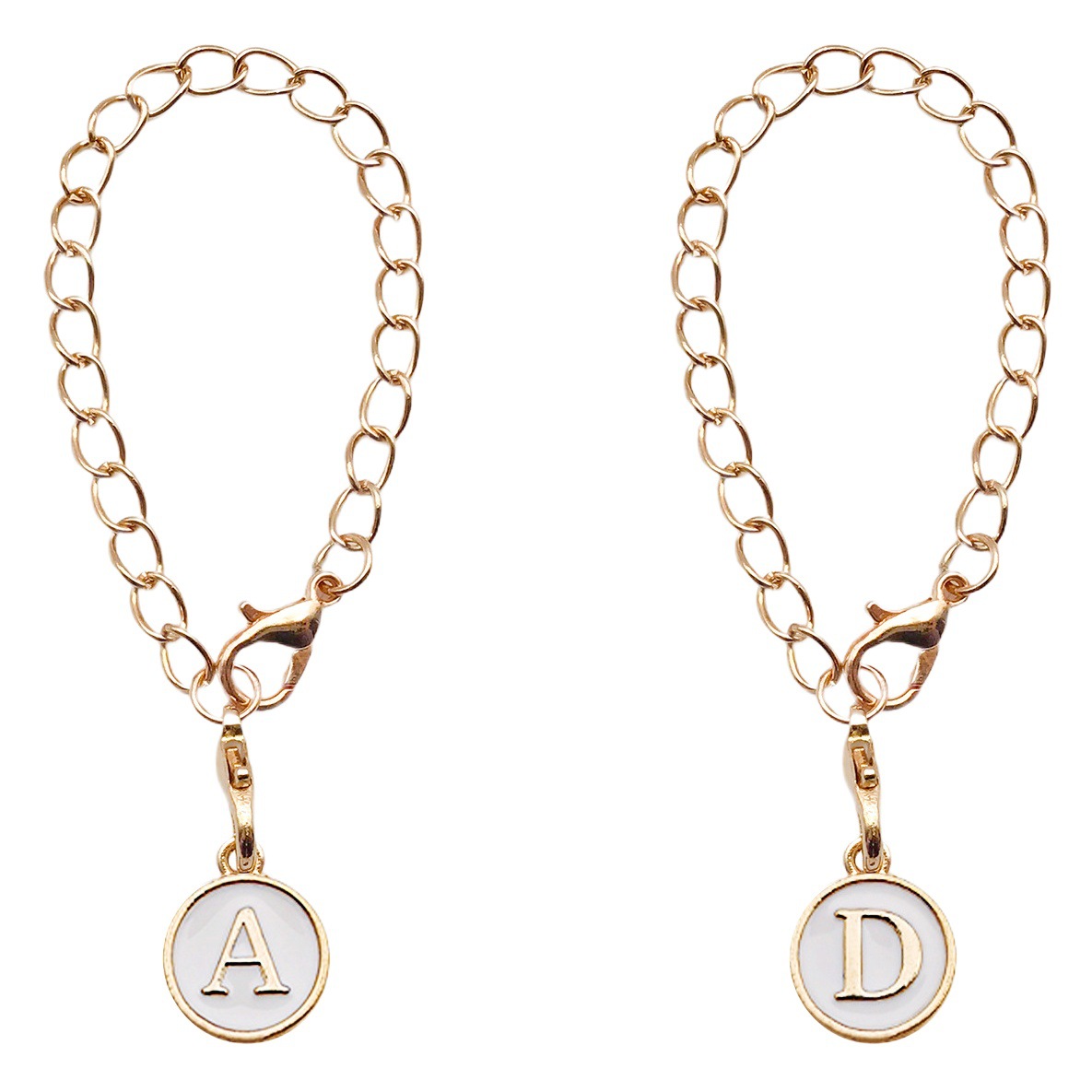 Keychain Backpack Cup Accessories Chain Strap Lobster Buckle Hanging English Alphanumeric Chain Alloy Jewelry Pendant