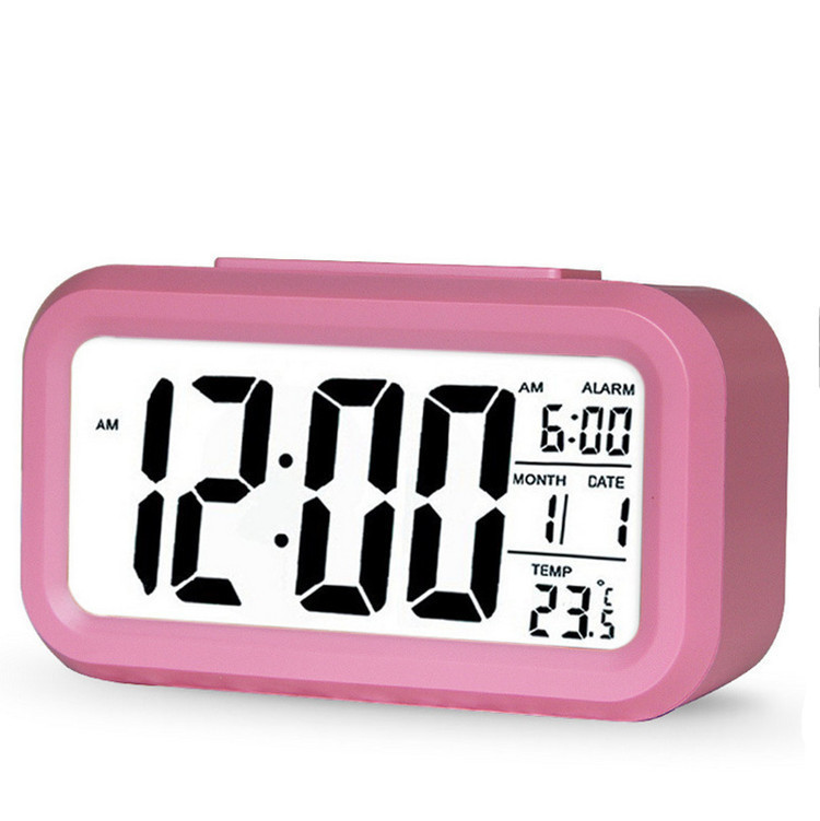 Picture of Smart clock creative alarm clock super large screen ultra-quiet LED electronic clock light induction luminous clock with temperature