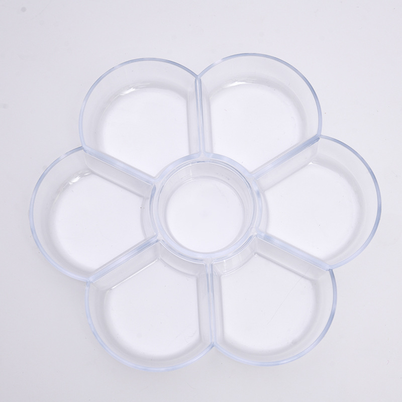 Picture of Basic Transparent Kidsren's Watercolor Supplies Pp Palette Student Painting Art Hand-Painted Plastic Paint Palette Palette