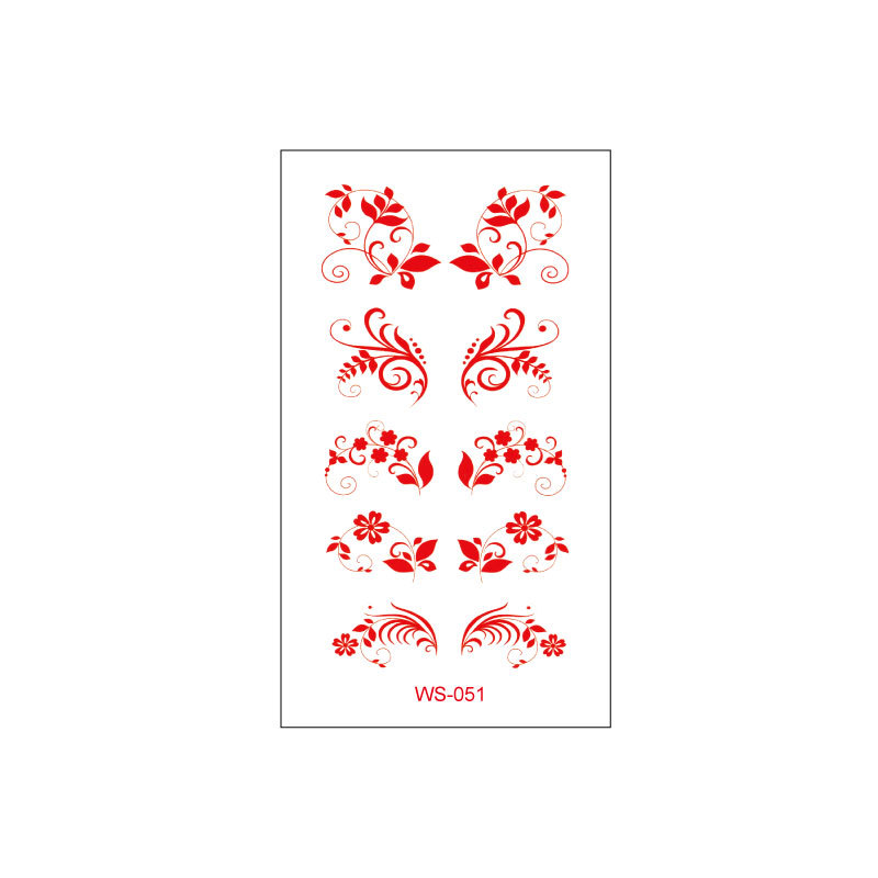 Picture of New Nezha Acrylic Face Tattoo Sticker Children's Forehead Print Eyebrow Sticker Waterproof Sweat Painted Face Sticker