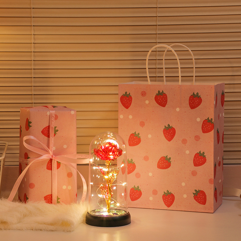 Picture of Immortal bouquet rose night light ornament bedroom decoration birthday gift for girlfriend girl children student Qixi Festival
