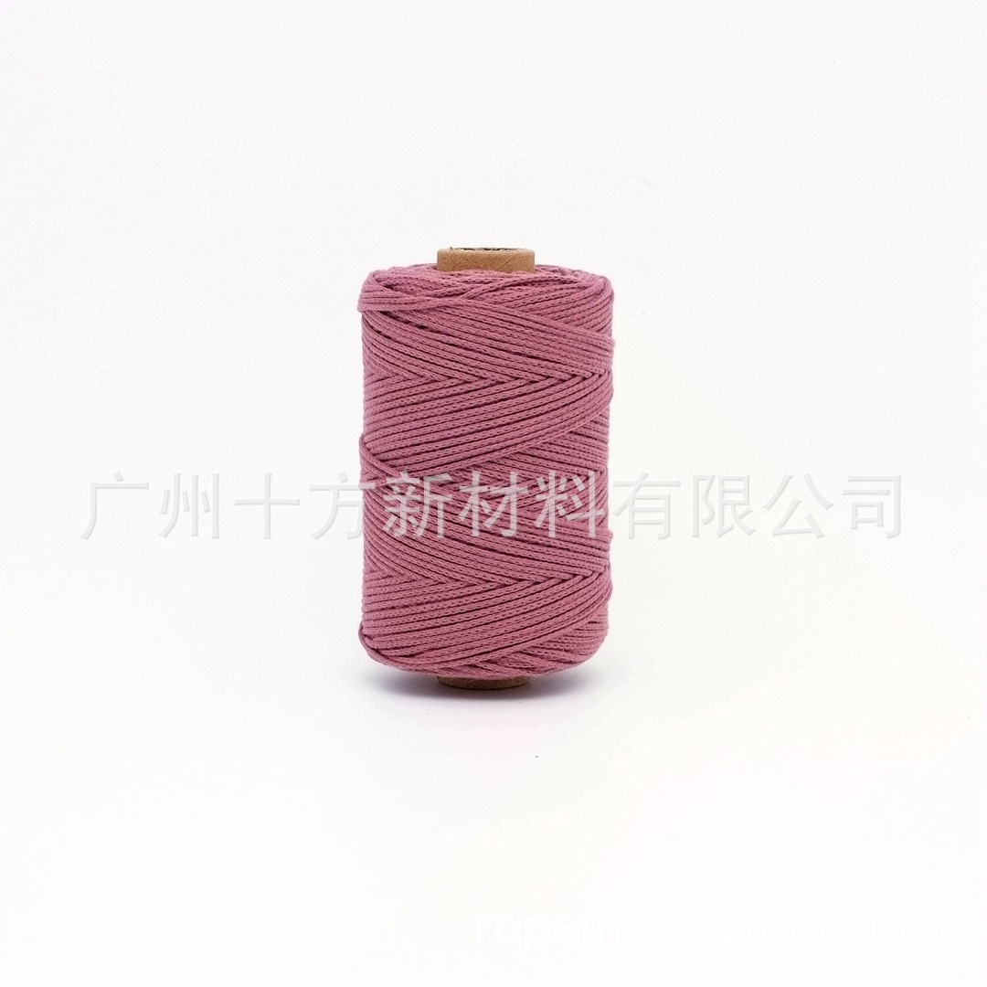 Picture of Wholesale color 1.5mm round strand yarn combed cotton thread crochet wool knitting handmade thread DIY cotton rope