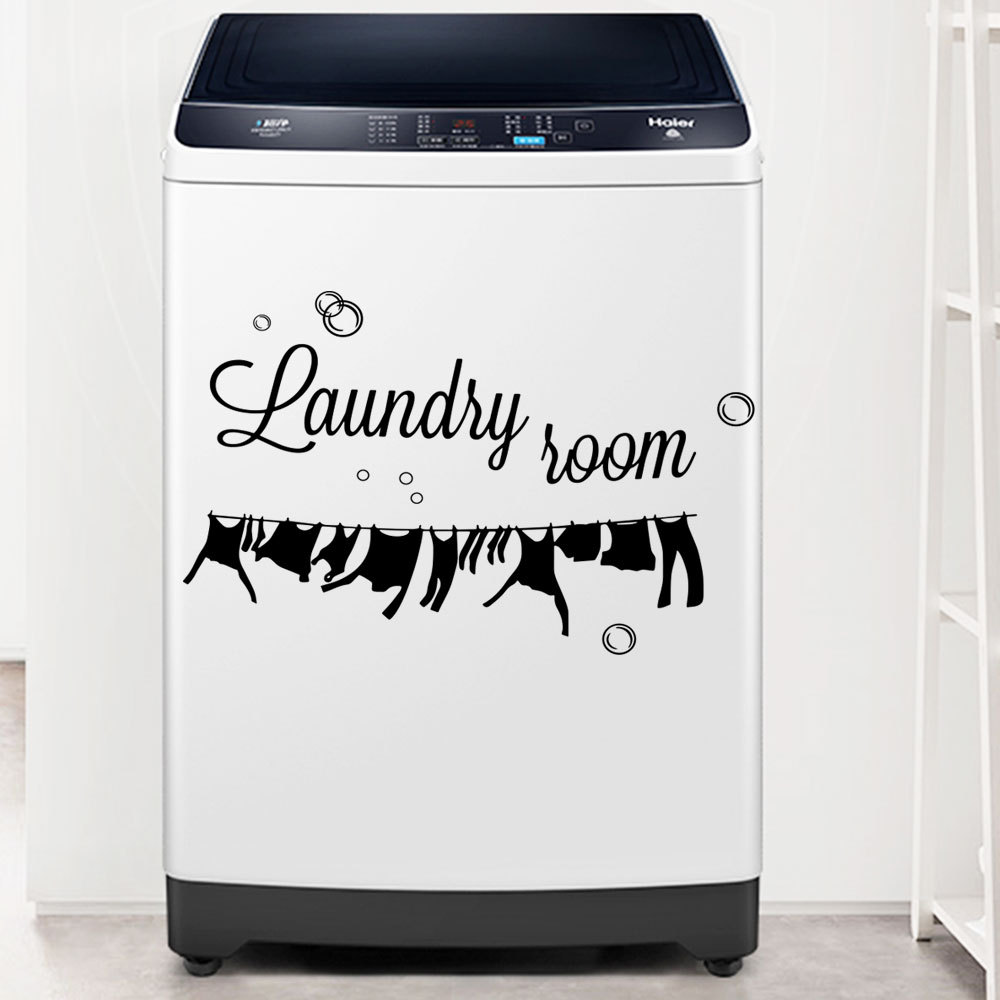Picture of MUA919 laundry room generation carved removable personalized wall stickers living room bedroom sofa background wall