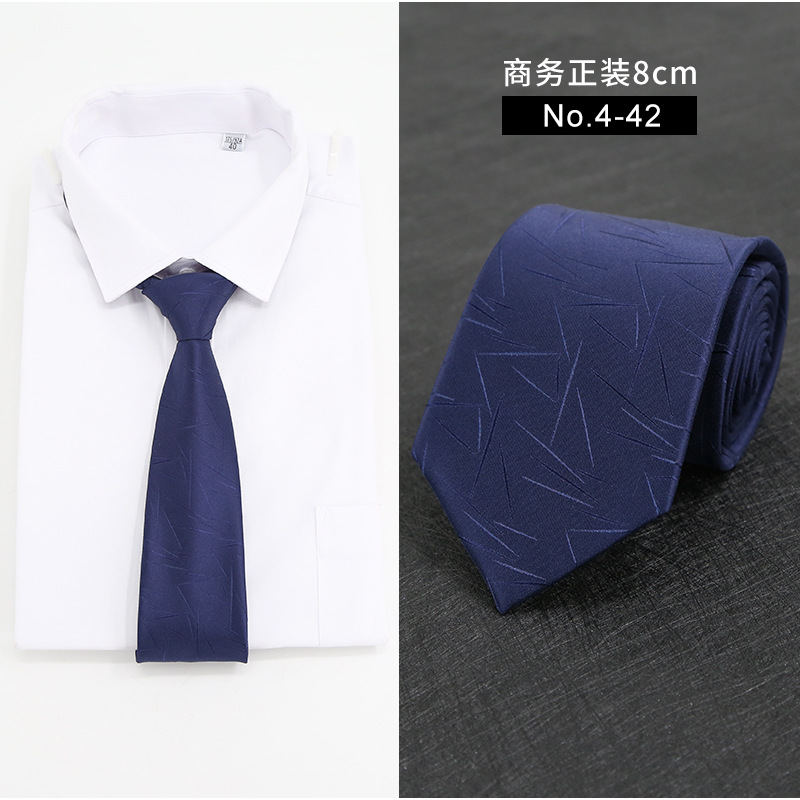 Picture of New Style Tie Men's Formal Business Casual Simple Style Solid Color Striped Arrow-Shaped Tie Manufacturer Ready Stock Wholesale