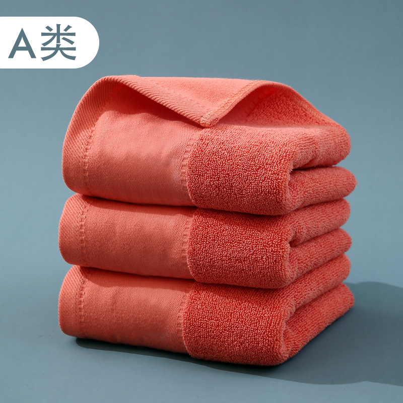 Picture of Pure Cotton Type a Cotton Square Towel, Thickened and Soft, Plain Cotton Towel for Home Use, Children's Face Towel for Kindergarten