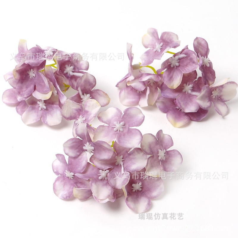 Picture of Purple artificial flower artificial flower silk flower diy handmade wreath headdress hair accessories wedding set