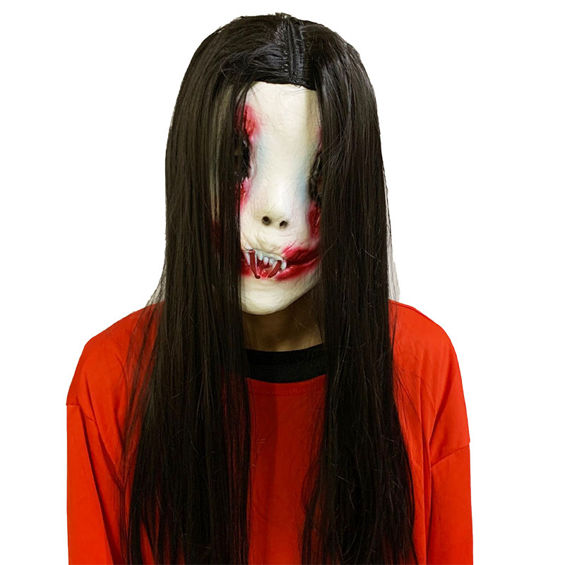 Halloween Men and Women Scary Horror Ghost Face Bar Dress up Toys Escape Room Scary Props Script Killing Mask
