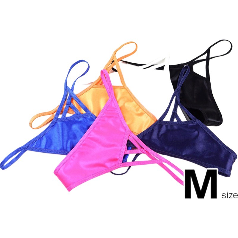 New Men's Hollow T-shaped Underwear Boys Fashion Sexy Low Waist Thin Silky Base T-shaped Underwear Split Underwear