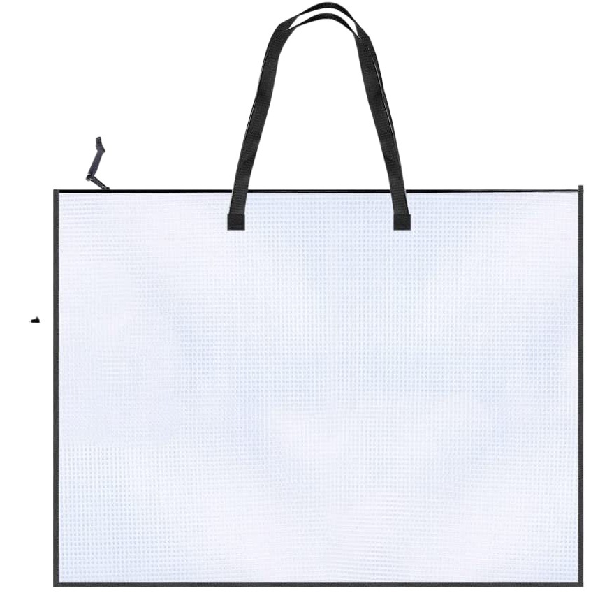 Amazon hot selling same transparent file bag drawing board bag work storage bag large poster storage bag handbag