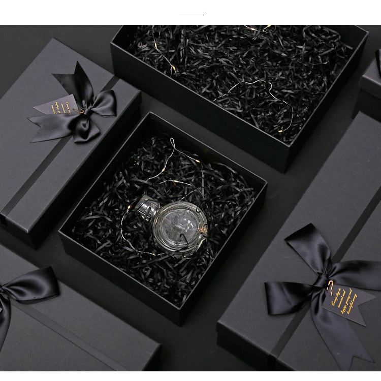Picture of Empty Gift Box Ins Large Bow Christmas Gift Box Lid and Base Box Scarf Birthday Gift Packaging Box