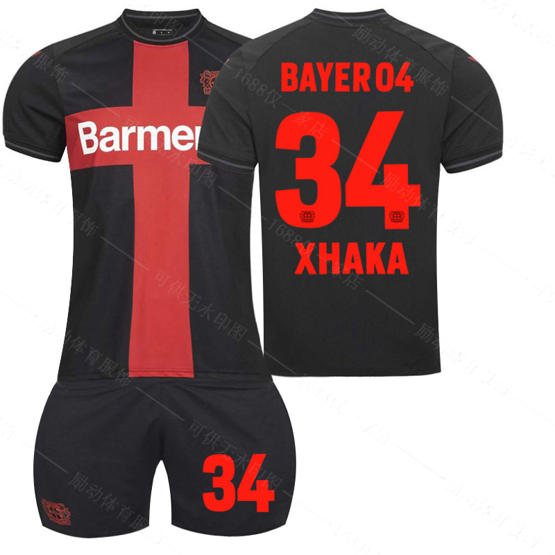 Picture of 2324 Bundesliga Bayer Leverkusen Home Football Uniform No.10 Wertz 30 Flinpeng 34 Zaka Champion Uniform Jersey