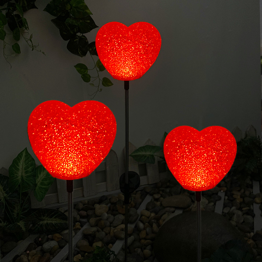 Solar Outdoor Garden Lamp Love Insert Valentine's Day Confession Atmosphere Decoration Lawn Landscape Lamp Villa Garden