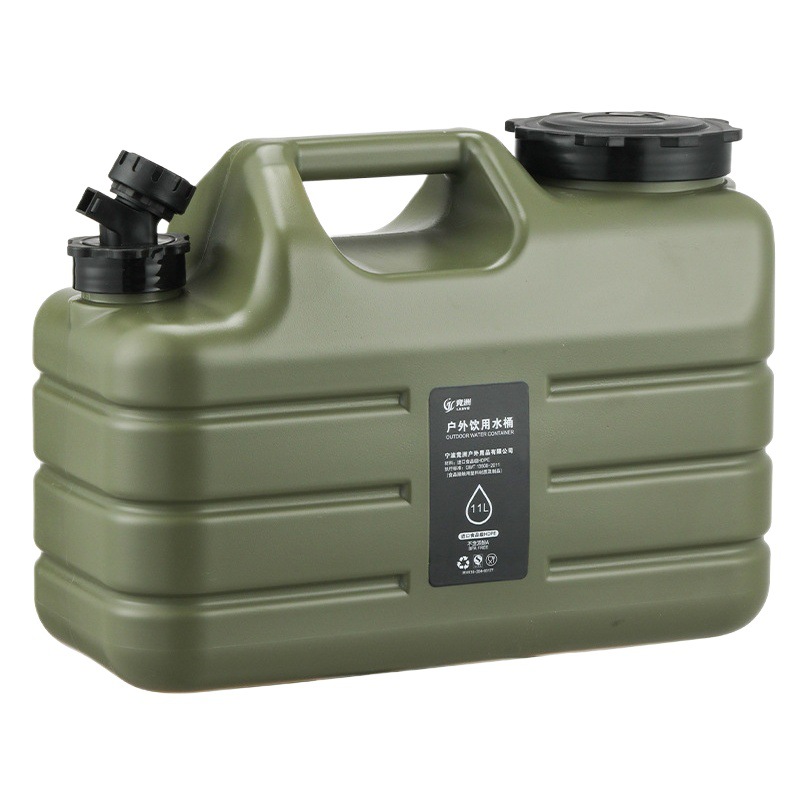 Outdoor pe food grade plastic bucket household water storage pure with faucet car camping drinking water bucket