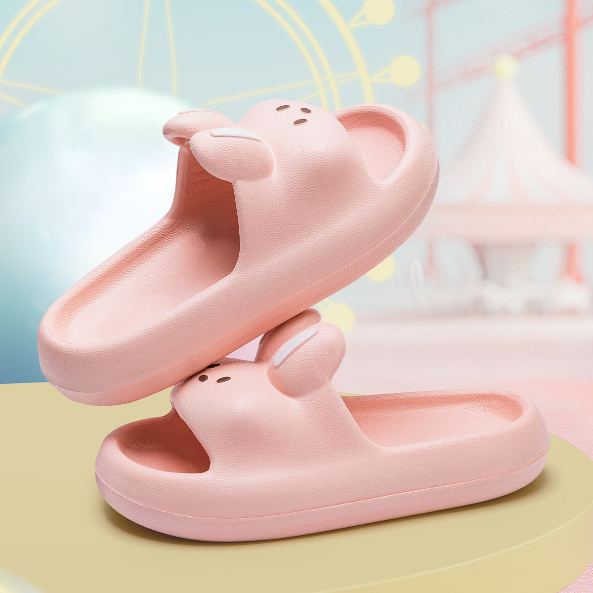 Picture of Children's Slippers 2025 New Summer Girls Princess Cartoon Cute Non-Slip Bathroom Bathing Family Slippers for Women