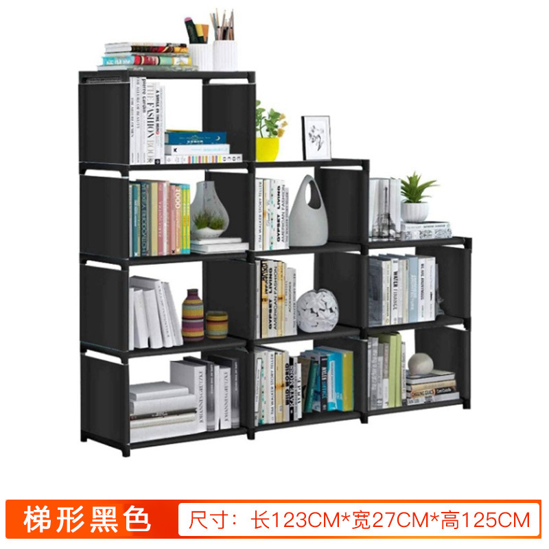 Picture of Bookcase trapezoidal bookshelf multi-layer combination bookcase shelf children student bookshelf classroom locker storage bookshelf