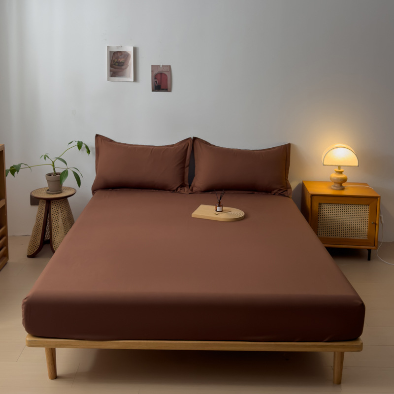 Picture of Cotton Mattress Cover Non-Slip Fixed Bed Cover Single-Piece Bed Sheet Bedspread Simmons Protective Cover Height Mattress Cover
