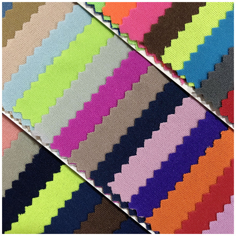 In stock polyester single-sided knitted fabric polyester composite cloth diving material protective gear earphone speaker elastic imitation N cloth