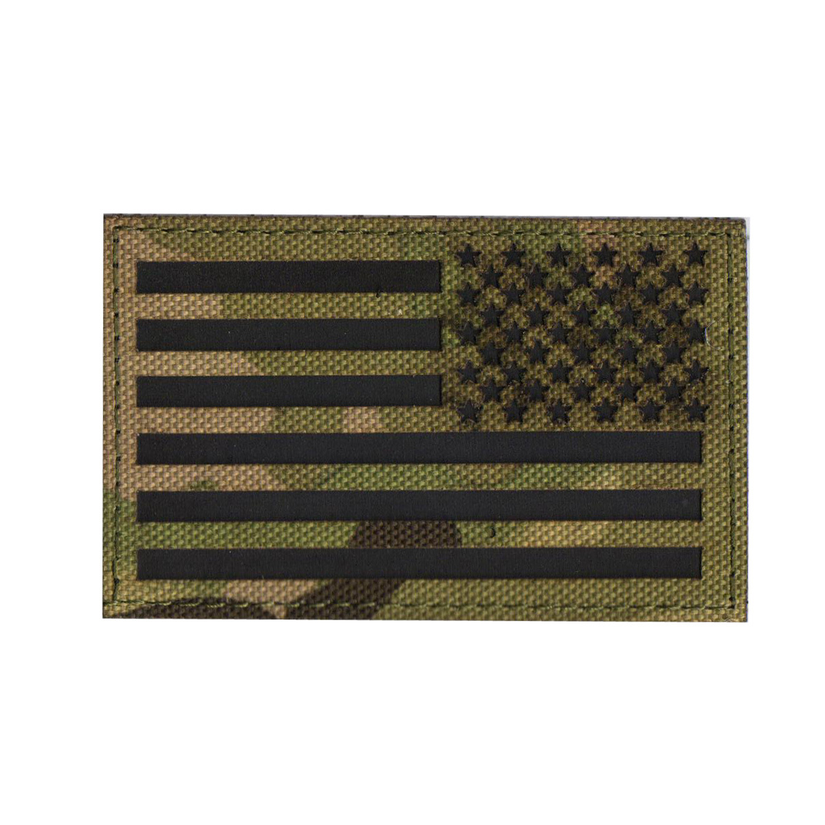 Picture of Haike Outdoor Spot Laser Cut American Ir Reflective Tactical Morale Badge Reflective Velcro Strip Flag