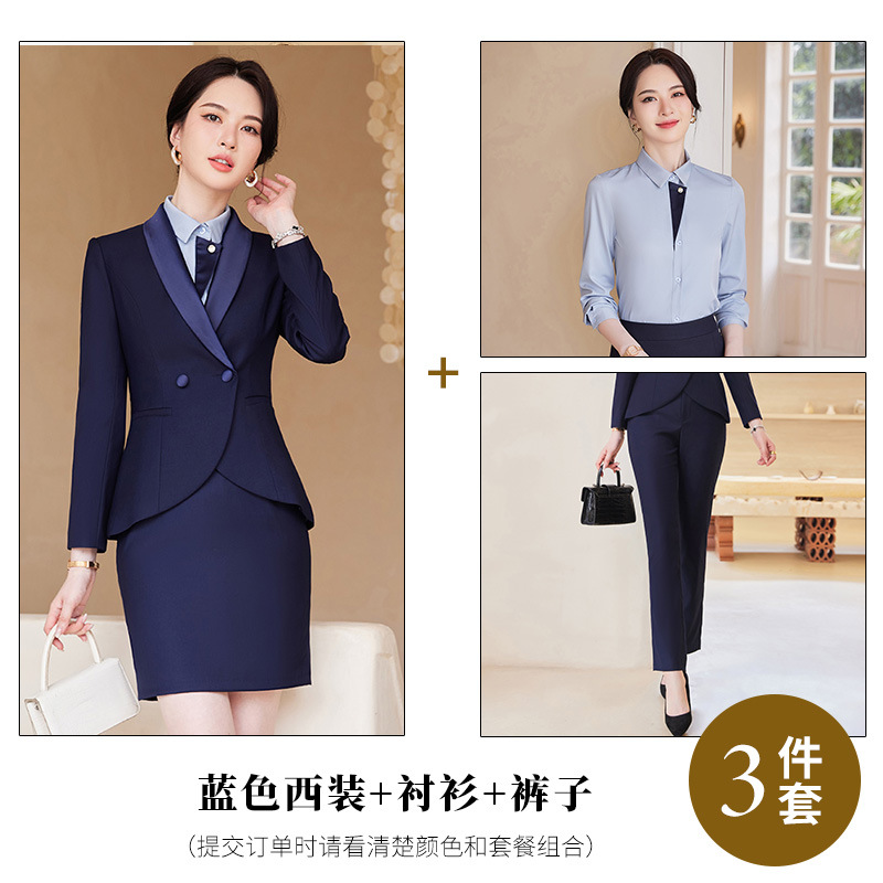 Picture of Temperament Suit Women's Long-sleeved Professional Suit Manager Dress Jewelry Store Work Clothes Teacher Interview Suit Two-piece Suit