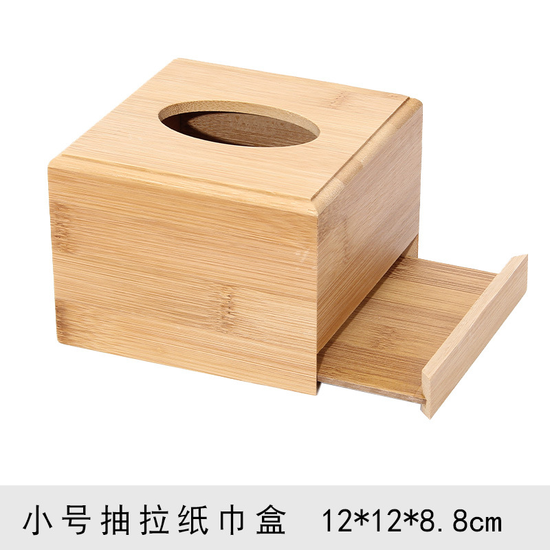 Picture of Creative Advertising Paper Box with Printed Logo Hotel Restaurant Napkin Box Simple Desktop Storage Box Bamboo Tissue Box