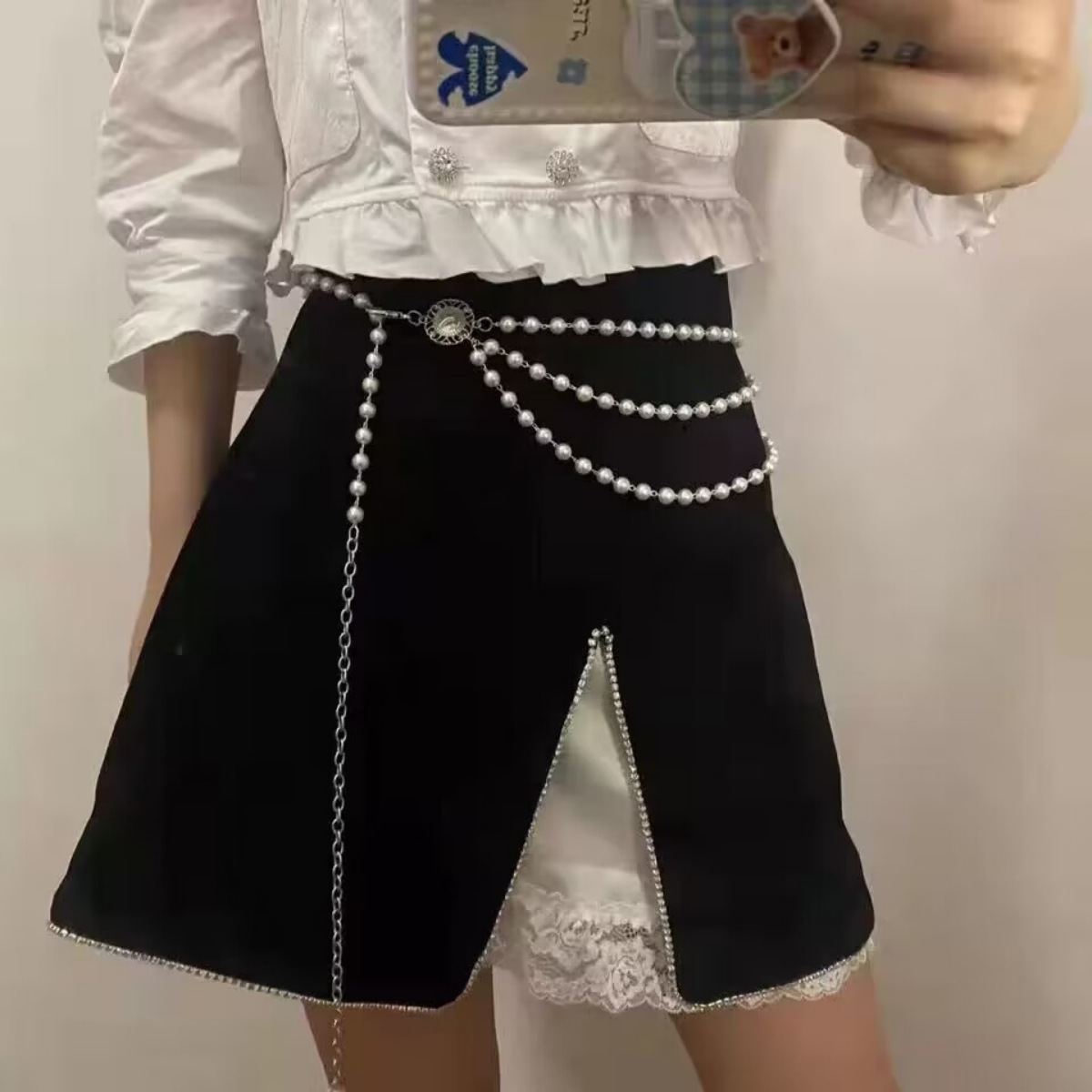 Europe and the United States cross-border jewelry fashion imitation pearl waist chain women adjustable waist body accessories spot manufacturers wholesale