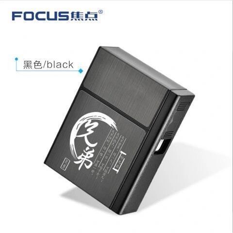 Picture of 035A Rechargeable Cigarette Case Lighter 20 Pack Portable Hard Bag Personality Creative Men's Removable USB Lighter
