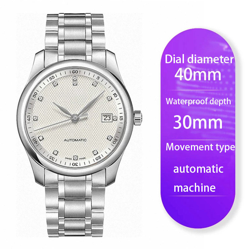 Picture of High-Quality Watch Famous Craftsman Classic Three-Hand Fashion Ultra-Thin Steel Band Fully Automatic Mechanical Watch Men's Danaleno Watch