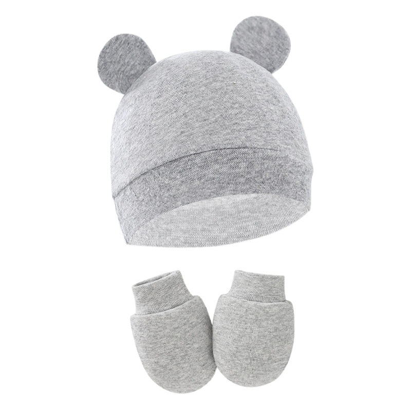 Cross-border e-commerce foreign trade Europe and the United States newborn fetal cap anti-scratch gloves baby cap children's baby cap 8305
