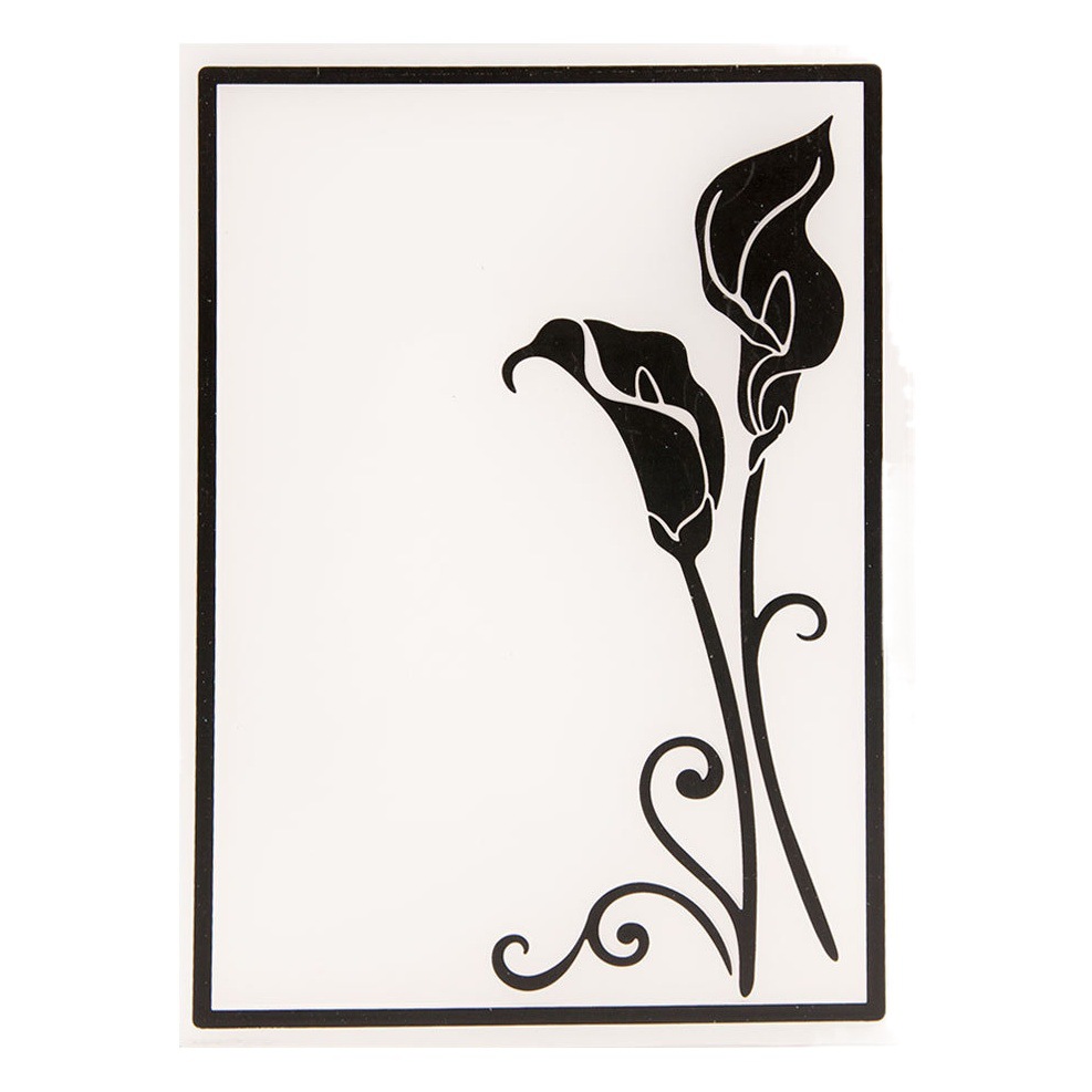 Plastic concave-convex embossing template concave-convex plate embossing molded flower print clip EM318