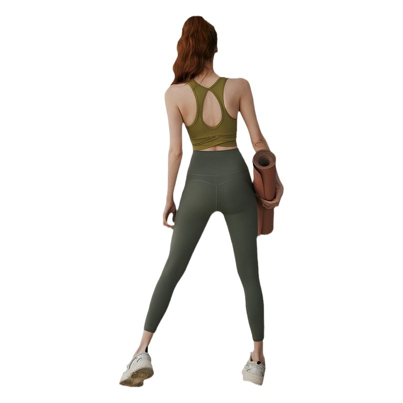 Yoga Pants Women's Autumn and Winter High Waist Hip Lifting Sports Outer Wear Pilates High Elastic Training Suit suit Fitness Cropped Pants