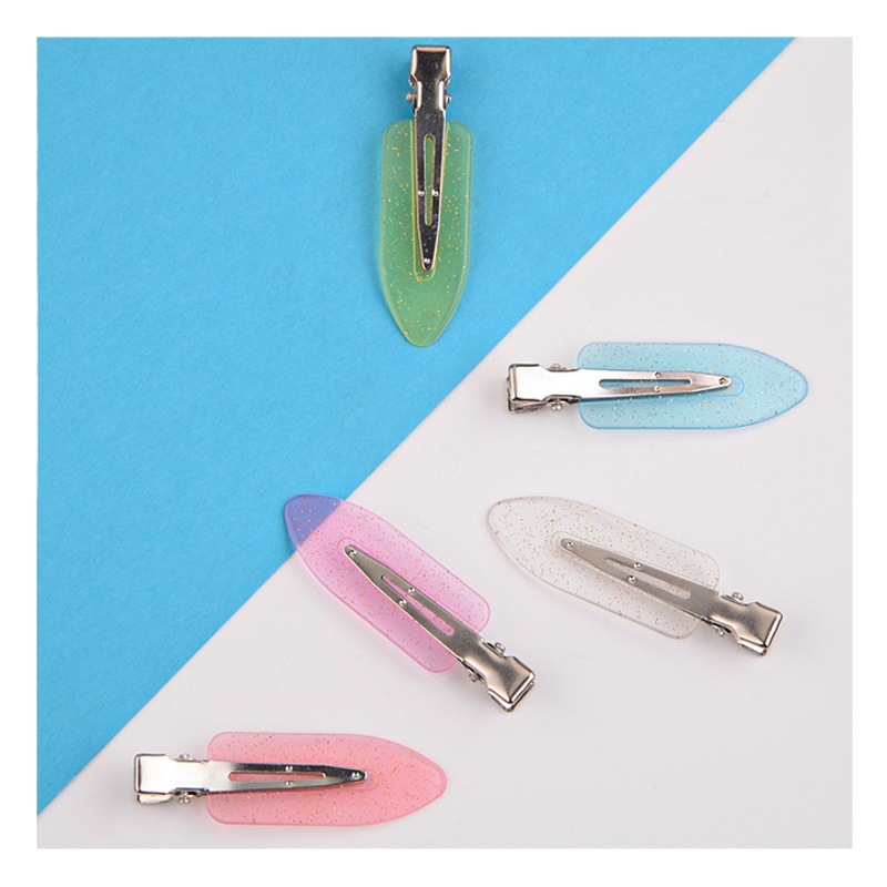 Korean diy cream clip seamless hairpin summer side hairpin duckbill makeup bangs clip broken hair clip headdress