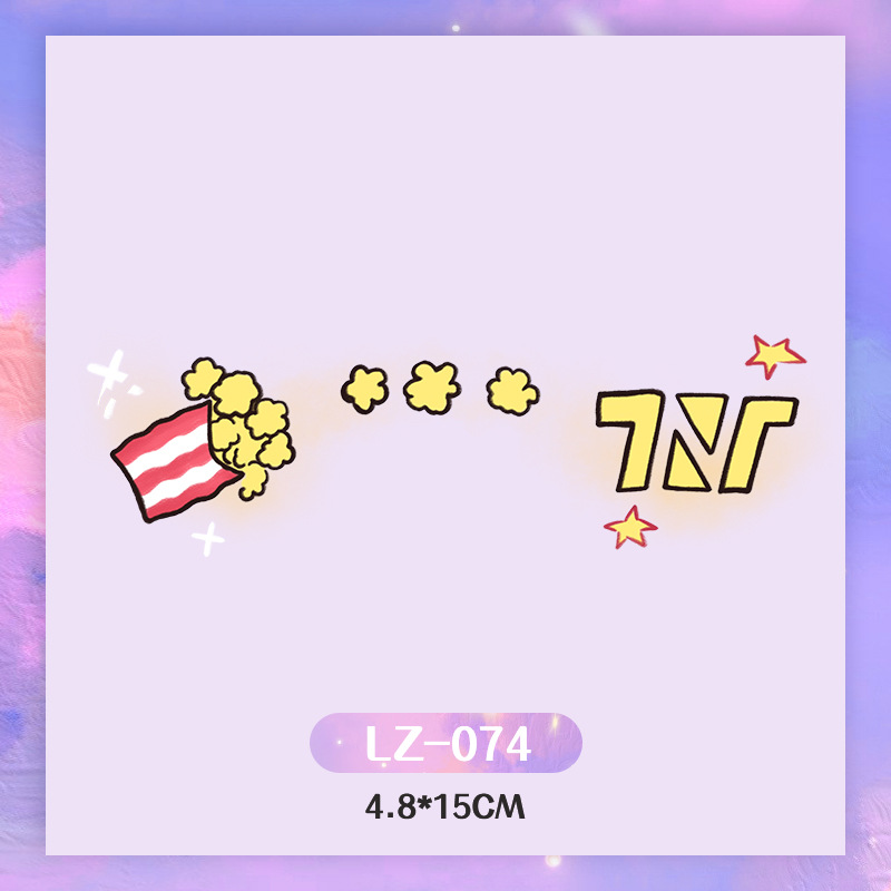 Picture of New Year's Day girl cute face makeup New year new year Creative face stickers love blush cute makeup stickers tattoo stickers