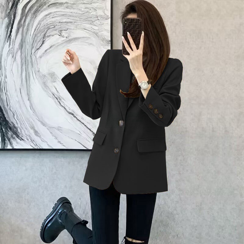 Picture of 2024 new wholesale commuter spring and autumn Joker suit jacket female Korean trend European little one generation hair