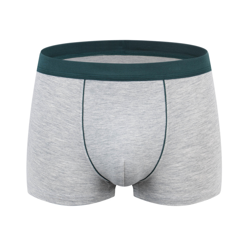 Picture of Men's cotton underwear plus size fat guy boxers breathable 3D seamless sexy youth cotton red boxers
