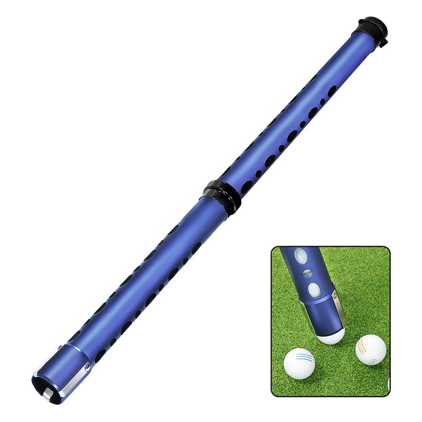 New golf aluminum ball pick-up tube easy to disassemble upper and lower section ball pick-up tube aluminum metal ball pick-up tube ball pick-up device manufacturer