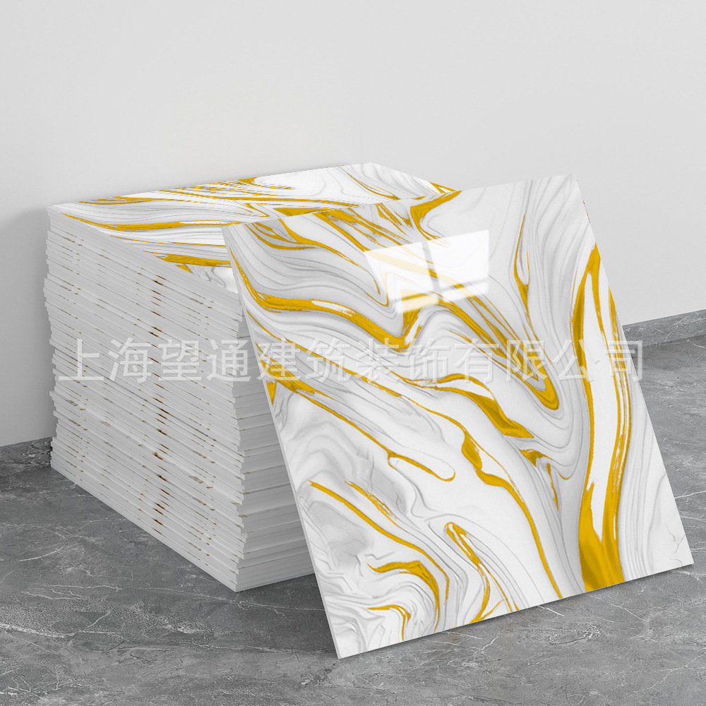 Picture of Cross-border factory 30X30cm for imitation tile stickers wall stickers self-adhesive wall decoration kitchen waterproof wallpaper