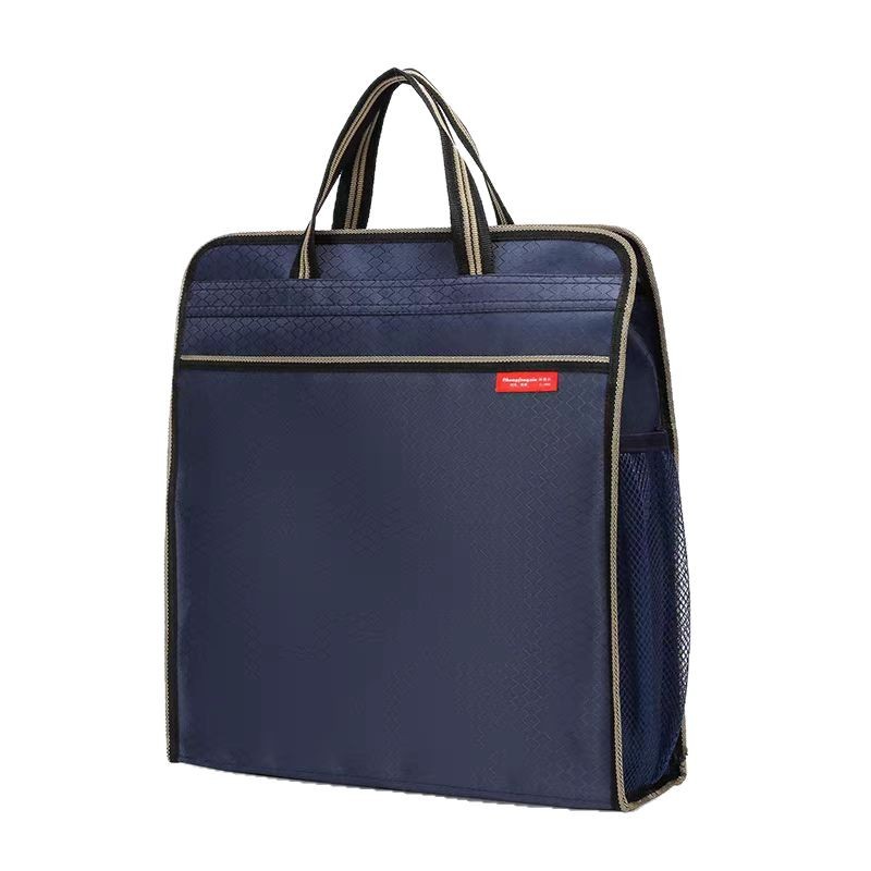 Picture of Handbag Vertical Oxford Cloth Business Commuter Meeting Leisure Document Bag Zipper Student Information Bag Briefcase