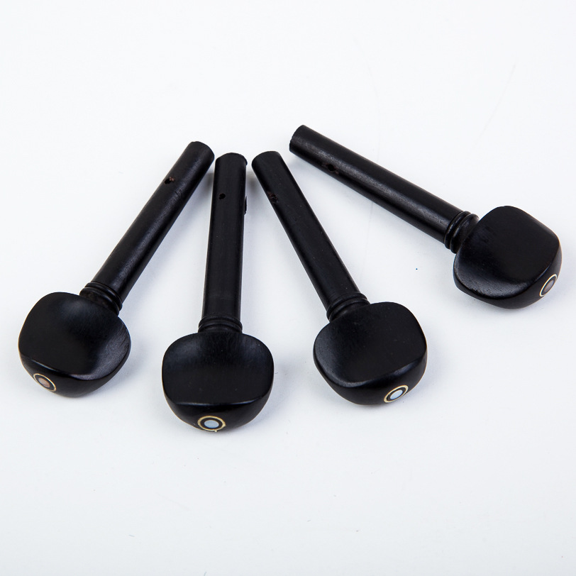 Violin Ebony Pivot with Fish Eye 4 Pivot Pivot Pivot Pivot Button Tuning Spin Pivot Violin Accessories