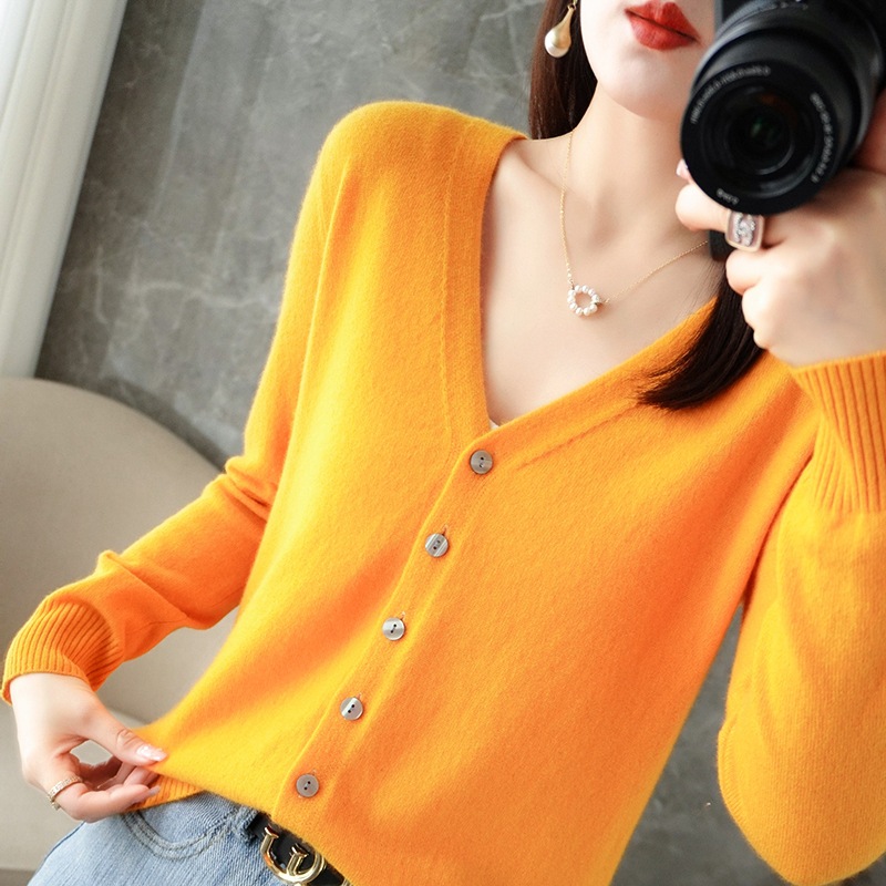 Picture of Knitted Cardigan, Large Size Sweater Cardigan, Women's Loose Cardigan, Short Autumn and Winter Outwear, Women's Long-Sleeved Jacket Base