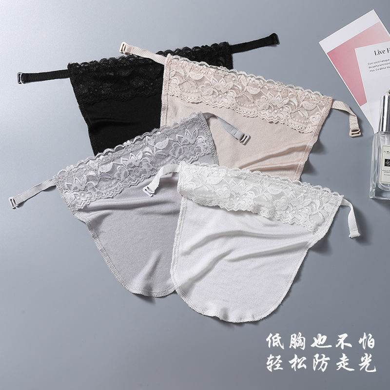 Picture of New style one-piece tube top artifact modal mulberry silk chest lace half wrapped chest cover