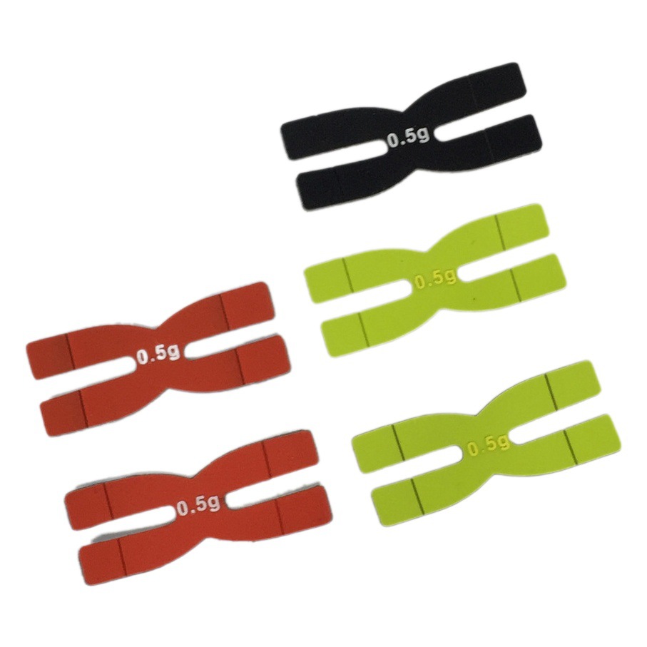 Badminton racket weight piece 0.5g silicone H-shaped racket balance piece racket head Adjustment Non-lead bar