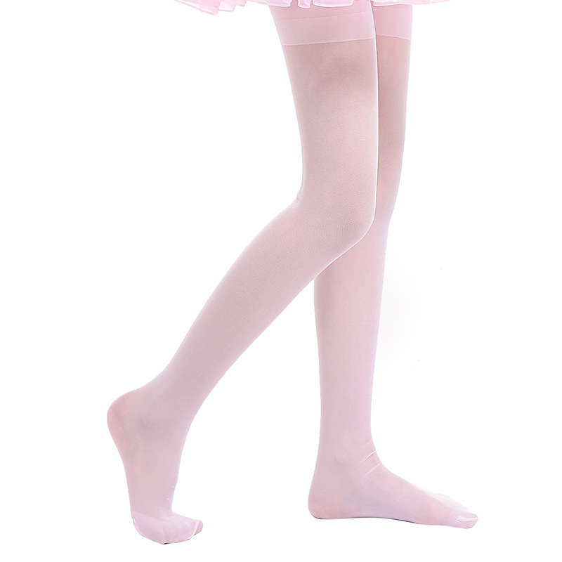 Picture of Factory wholesale summer new children dance socks girls ultra-thin stockings sunscreen white pantyhose leggings