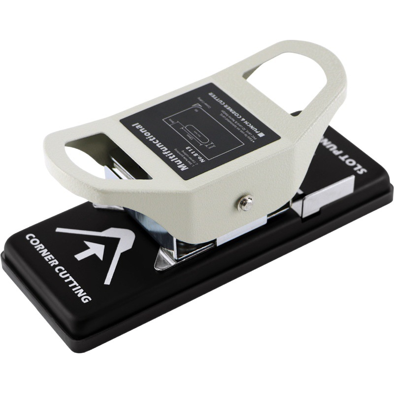 PVC material flat hole chamfer dual-purpose pliers desktop multi-function identification card dual-purpose hole punch car wash card membership card